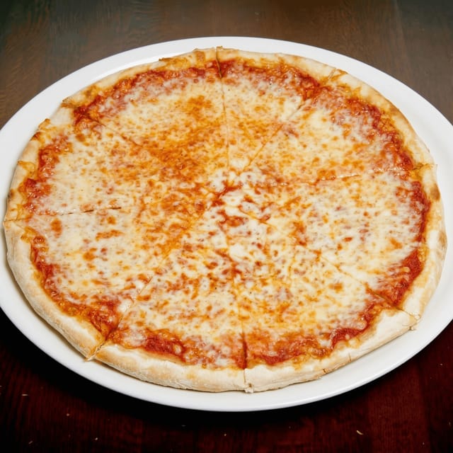 Traditional Cheese Pizza.