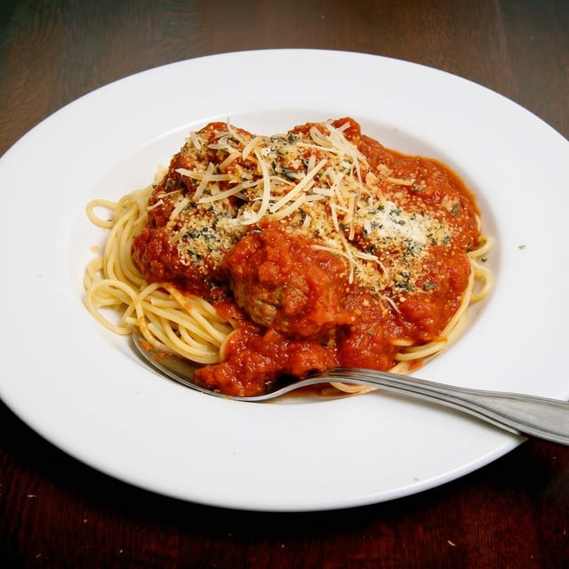 Spaghetti and Meatballs Pasta.