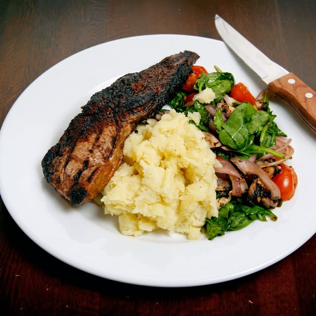 New York Strip Steak.